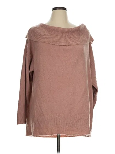 Pre-owned Cable & Gauge Pullover Sweater In Brown