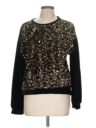 Pre-owned Cable & Gauge Pullover Sweater In Gold