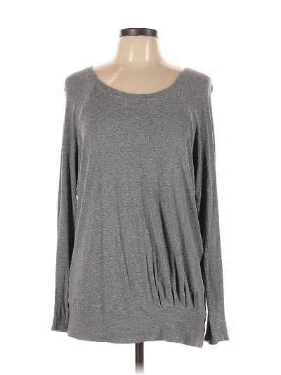 Pre-owned Cable & Gauge Pullover Sweater In Gray