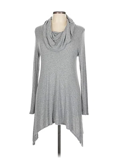 Pre-owned Cable & Gauge Pullover Sweater In Gray