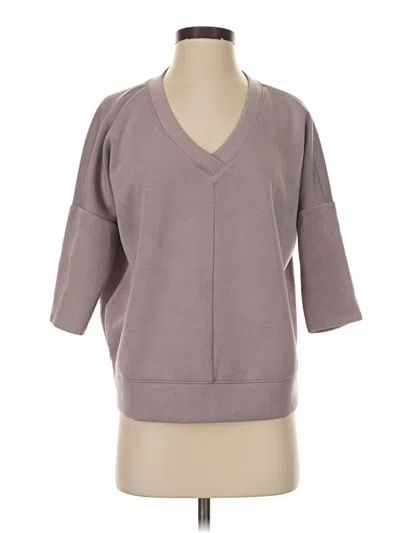 Pre-owned Cable & Gauge Pullover Sweater In Gray