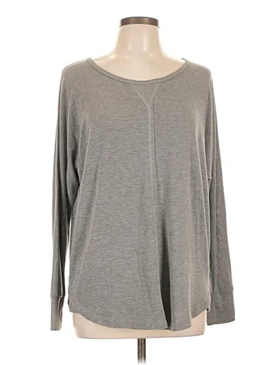 Pre-owned Cable & Gauge Pullover Sweater In Gray