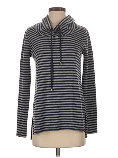 Pre-owned Cable & Gauge Pullover Sweater In Gray