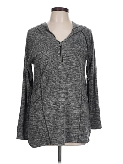 Pre-owned Cable & Gauge Pullover Sweater In Gray