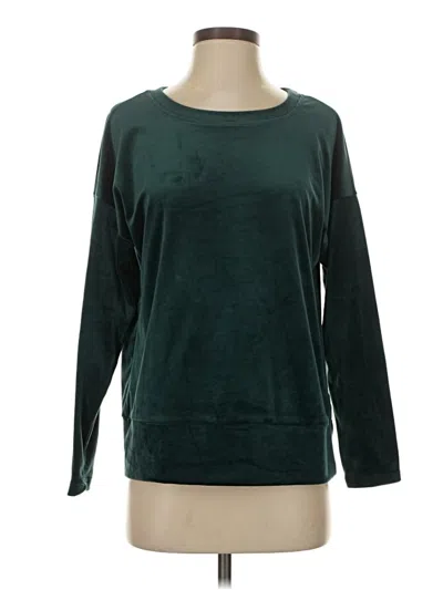 Pre-owned Cable & Gauge Pullover Sweater In Green