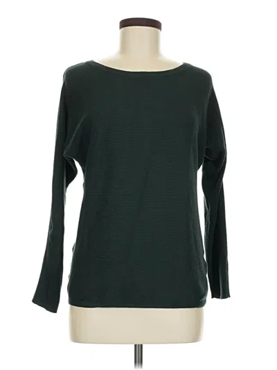 Pre-owned Cable & Gauge Pullover Sweater In Green