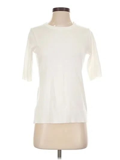Pre-owned Cable & Gauge Pullover Sweater In Ivory
