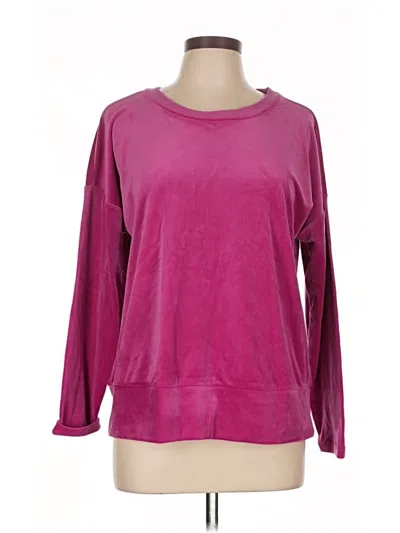 Pre-owned Cable & Gauge Pullover Sweater In Pink