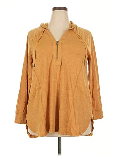 Pre-owned Cable & Gauge Pullover Sweater In Tan