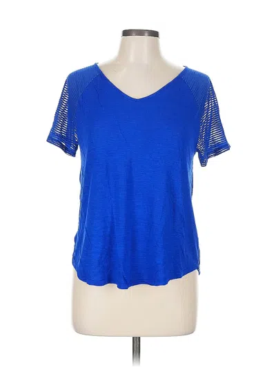 Pre-owned Cable & Gauge Short Sleeve T-shirt In Blue
