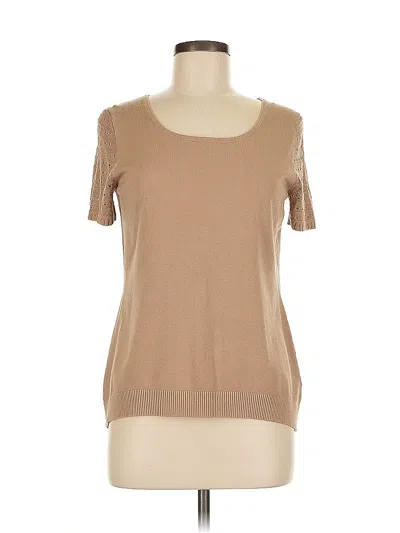 Pre-owned Cable & Gauge Short Sleeve T-shirt In Brown