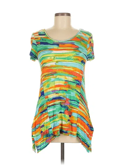 Pre-owned Cable & Gauge Short Sleeve T-shirt In Green