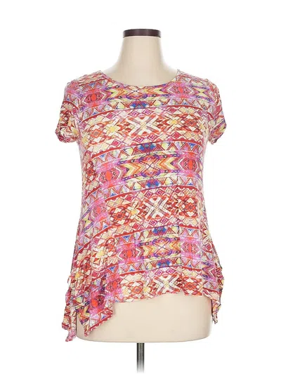 Pre-owned Cable & Gauge Short Sleeve T-shirt In Pink