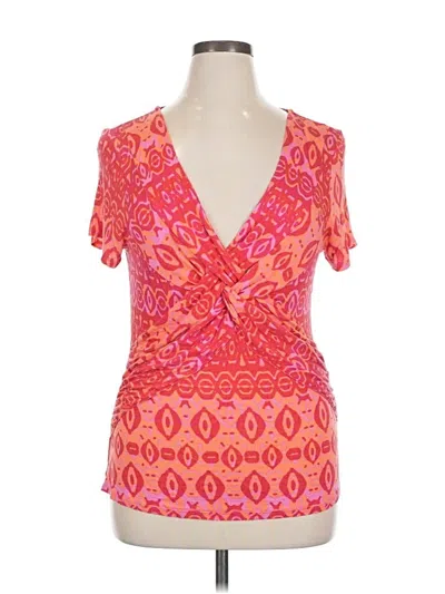 Pre-owned Cable & Gauge Short Sleeve T-shirt In Pink