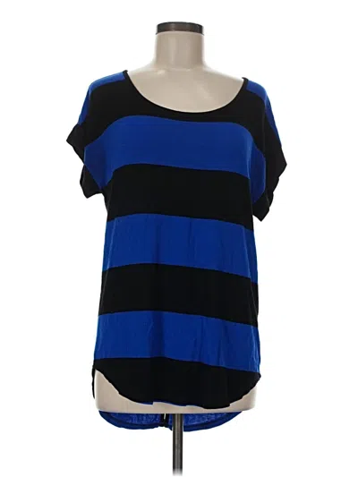 Pre-owned Cable & Gauge Short Sleeve T-shirt In Blue