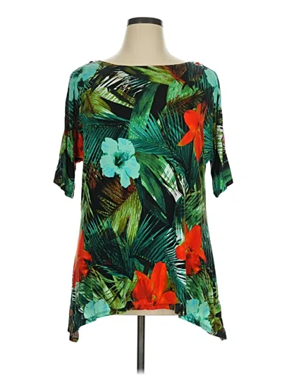 Pre-owned Cable & Gauge Short Sleeve T-shirt In Green