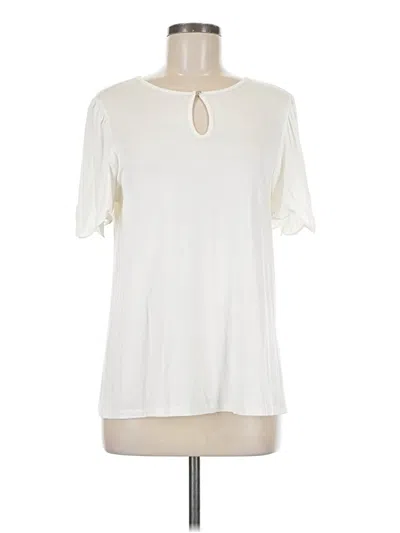 Pre-owned Cable & Gauge Short Sleeve T-shirt In Ivory