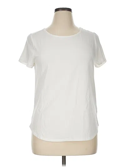 Pre-owned Cable & Gauge Short Sleeve T-shirt In Ivory