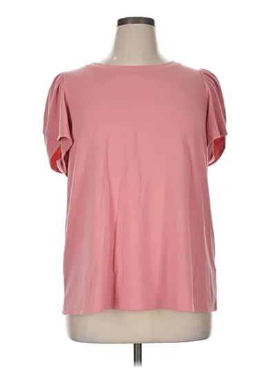 Pre-owned Cable & Gauge Short Sleeve T-shirt In Pink