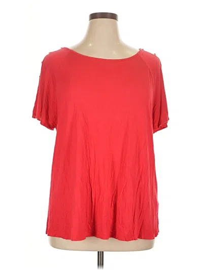 Pre-owned Cable & Gauge Short Sleeve T-shirt In Red