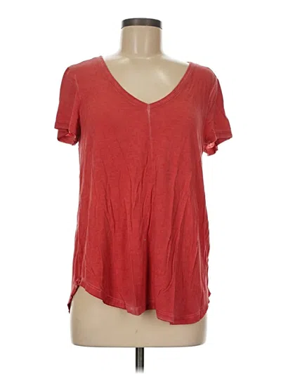 Pre-owned Cable & Gauge Short Sleeve T-shirt In Red