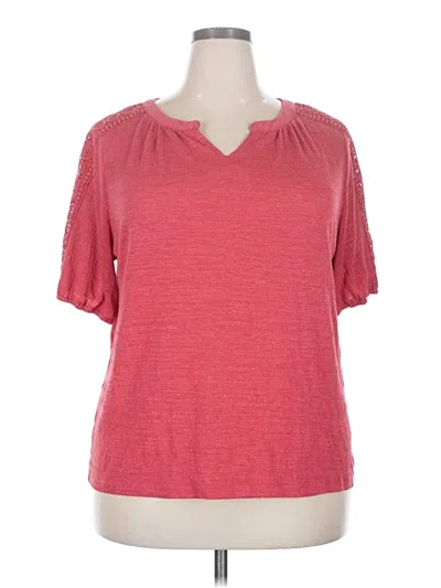Pre-owned Cable & Gauge Short Sleeve T-shirt In Red