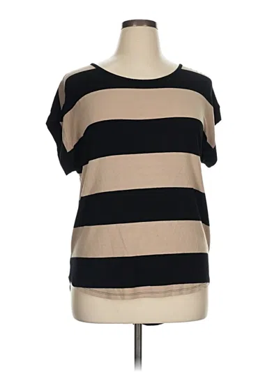 Pre-owned Cable & Gauge Short Sleeve T-shirt In Tan