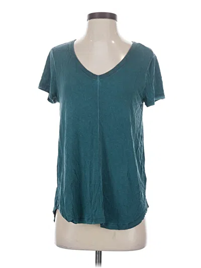 Pre-owned Cable & Gauge Short Sleeve T-shirt In Teal