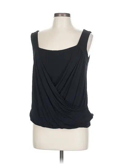 Pre-owned Cable & Gauge Sleeveless Blouse In Black
