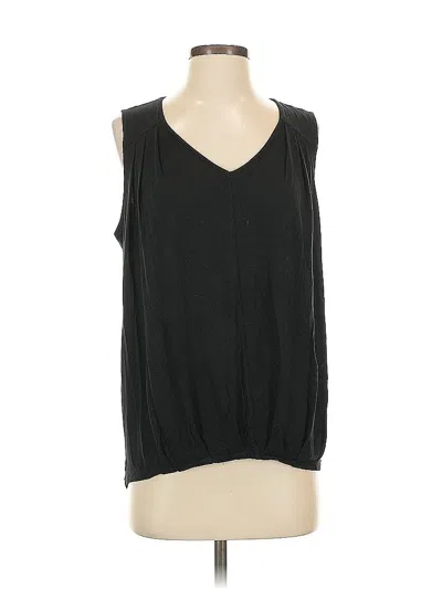 Pre-owned Cable & Gauge Sleeveless Blouse In Black