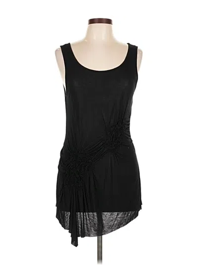 Pre-owned Cable & Gauge Sleeveless Blouse In Black