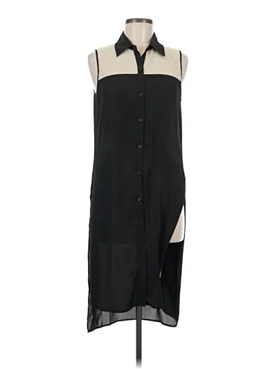 Pre-owned Cable & Gauge Sleeveless Blouse In Black