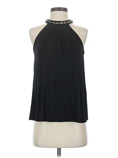 Pre-owned Cable & Gauge Sleeveless Blouse In Black