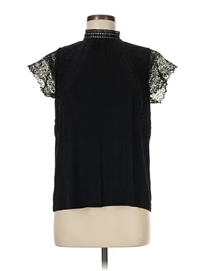 Pre-owned Cable & Gauge Sleeveless Blouse In Black