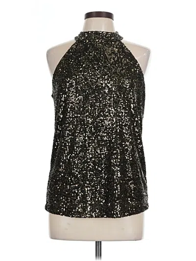 Pre-owned Cable & Gauge Sleeveless Blouse In Black