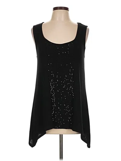 Pre-owned Cable & Gauge Sleeveless Blouse In Black