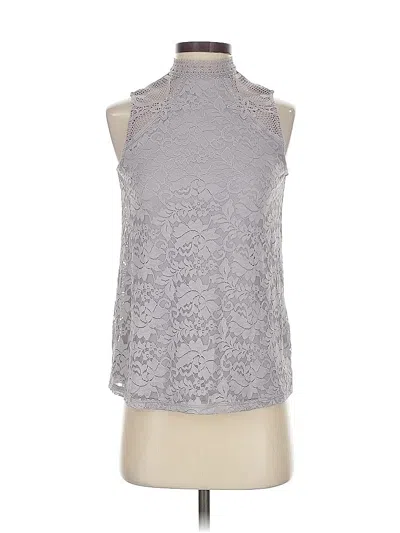 Pre-owned Cable & Gauge Sleeveless Blouse In Gray