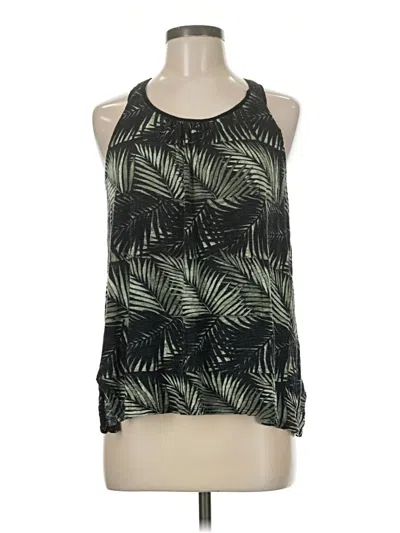 Pre-owned Cable & Gauge Sleeveless Blouse In Green