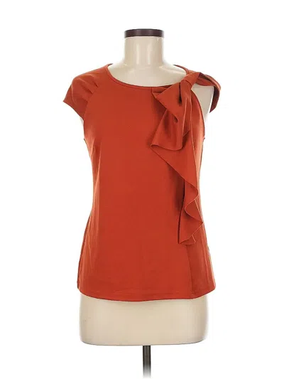 Pre-owned Cable & Gauge Sleeveless Blouse In Orange