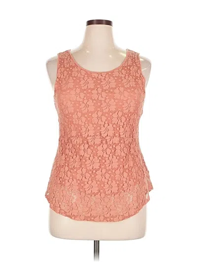 Pre-owned Cable & Gauge Sleeveless Blouse In Orange