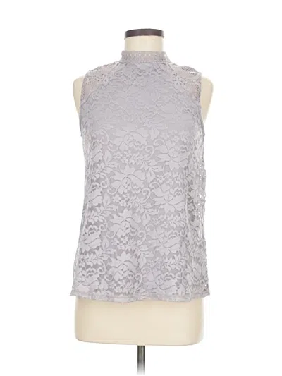 Pre-owned Cable & Gauge Sleeveless Blouse In Silver