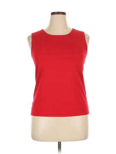 Pre-owned Cable & Gauge Sleeveless T-shirt In Red