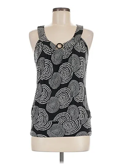 Pre-owned Cable & Gauge Sleeveless Top Black Halter Neckline Tops