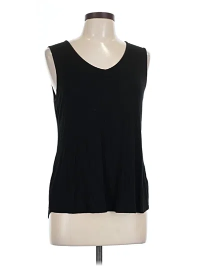 Pre-owned Cable & Gauge Sleeveless Top Black V-neck Tops