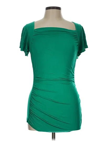 Pre-owned Cable & Gauge Sleeveless Top Green Sweetheart Neckline Tops