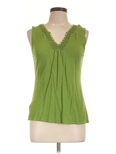 Pre-owned Cable & Gauge Sleeveless T-shirt In Green