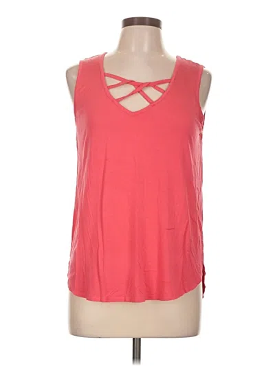Pre-owned Cable & Gauge Sleeveless T-shirt In Red