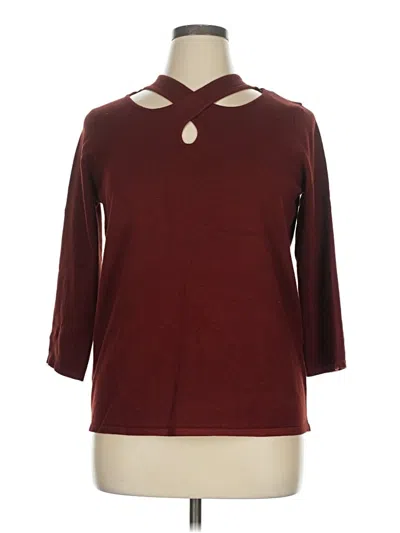 Pre-owned Cable & Gauge Sweatshirt In Burgundy