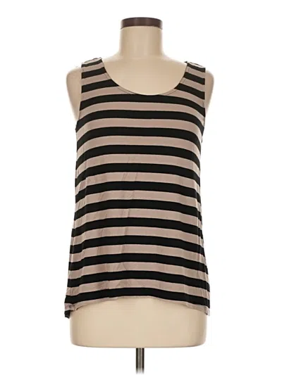Pre-owned Cable & Gauge Tank Top Brown Strapless Neckline Tops