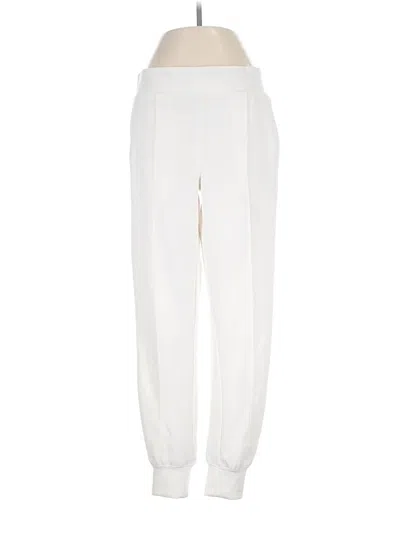 Pre-owned Cable & Gauge Track Pants In Ivory